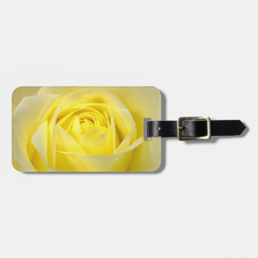 Yellow Rose Closeup Bagagelabel (Voorkant horizontaal)