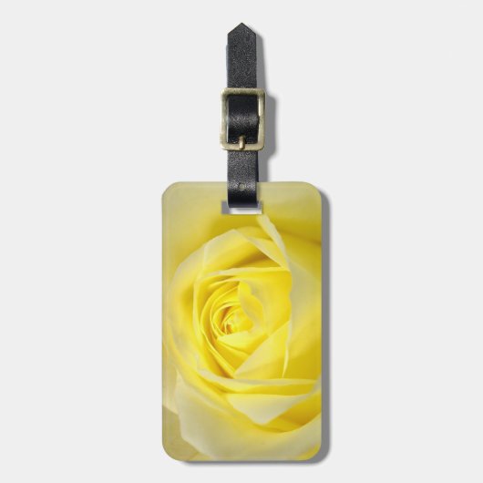 Yellow Rose Closeup Bagagelabel (Voorkant verticaal)