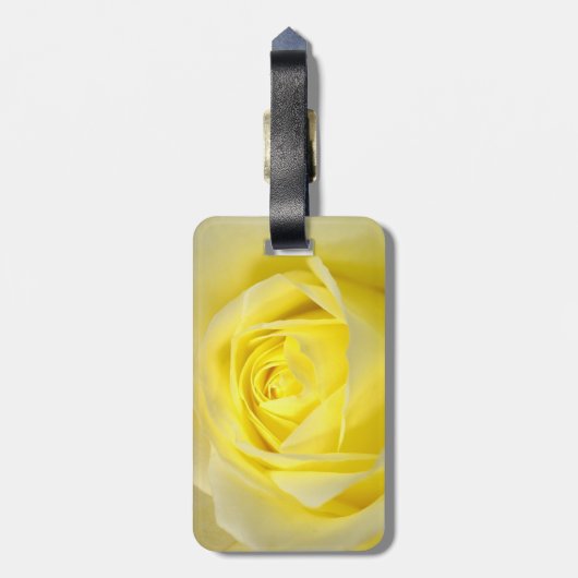 Yellow Rose Closeup Bagagelabel (Achterkant verticaal)