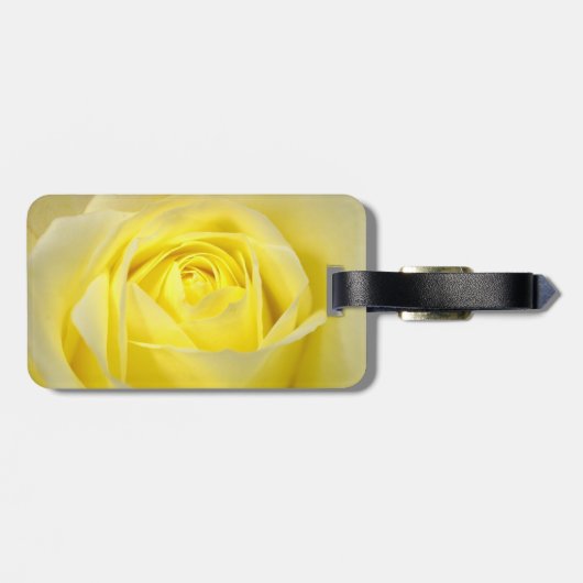 Yellow Rose Closeup Bagagelabel (Achterkant horizontaal)