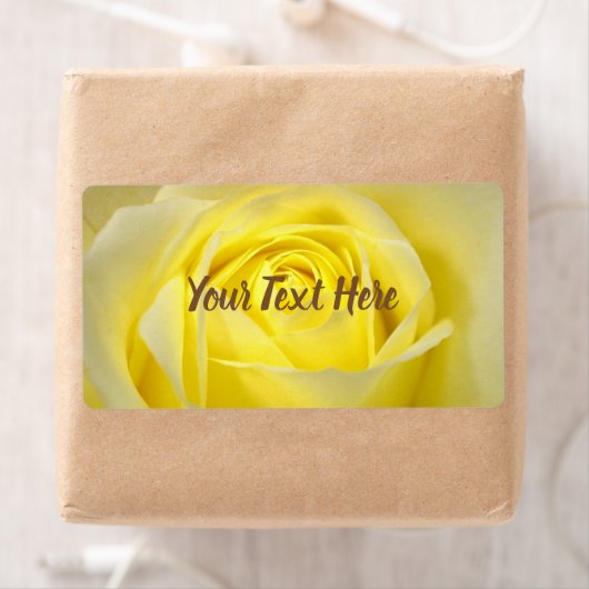 Yellow Rose Closeup Etiket (Insitu)