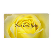 Yellow Rose Closeup Etiket (Voorkant)