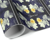 Yellow Rose Cluster Gedeeltelijke kleur op maat Cadeaupapier (Rol Hoek)