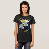 Yellow Rose Cluster Partial Color Personalized T-shirt (Voorkant volledig)