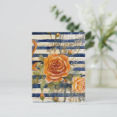 Yellow Rose Collage Briefkaart (Staand voorkant)