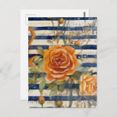 Yellow Rose Collage Briefkaart (Voorkant / Achterkant)