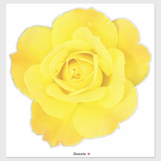 Yellow Rose Custom Vriendschap Vrienden Liefde Bru Sticker (Vel)
