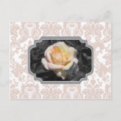 Yellow Rose Damask Notecard Briefkaart (Voorkant)
