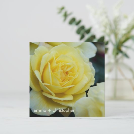 Yellow Rose DSC3677 Save The Date (Staand voorkant)