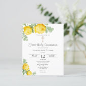 Yellow Rose | Eerste uitnodiging tot inschrijving  (Staand voorkant)