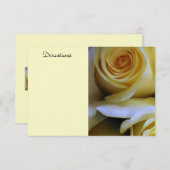 Yellow Rose Enclosure Card Informatiekaartje (Voorkant / Achterkant)