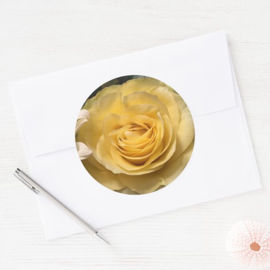 Yellow Rose Envelope Seals Stickers (Envelop)
