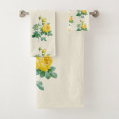  Yellow Rose Fine art Bad Handdoek (Insitu)