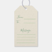Yellow Rose Fine art Cadeaulabel (Achterkant)