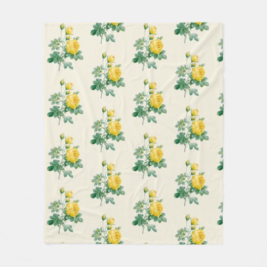 Yellow Rose Fine art Fleece Deken (Voorkant)