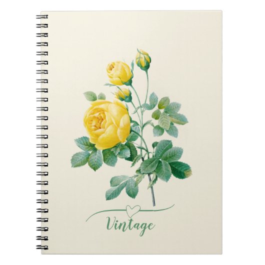 Yellow Rose Fine art Notitieboek (Voorkant)