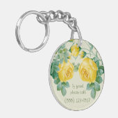 Yellow Rose Fine art Sleutelhanger (Voorkant Links)