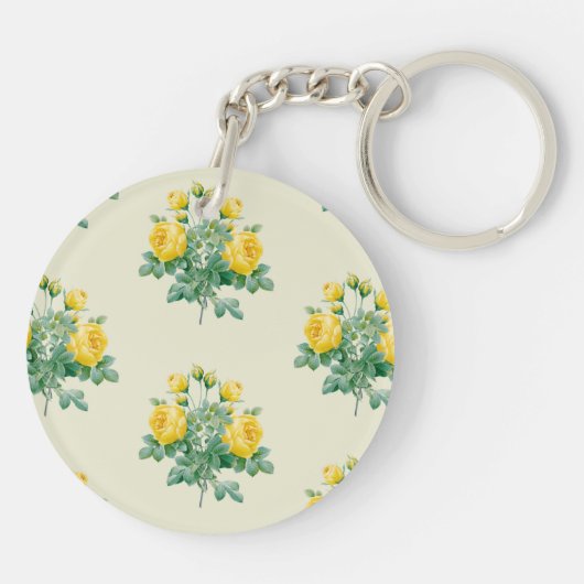  Yellow Rose Fine art Sleutelhanger (Achterkant)