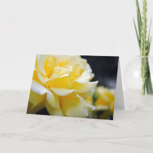 Yellow Rose Floral 5 Kaart