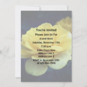 Yellow Rose Floral Party Kaart