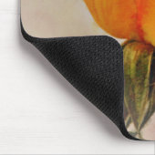 Yellow Rose Flower Art Gold Flower Muismat (Hoek)