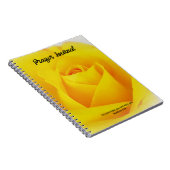 Yellow Rose Flower Bible Verse Prayer Journal Notitieboek (Rechterzijde)