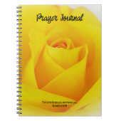 Yellow Rose Flower Bible Verse Prayer Journal Notitieboek (Voorkant)