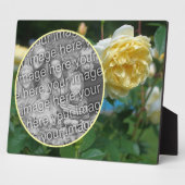 Yellow Rose Flower Creëer Uw eigen foto Fotoplaat (Zijkant)