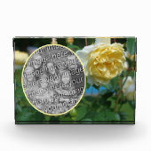 Yellow Rose Flower Creëer Uw Eigen Fotoblokken (Voorkant)