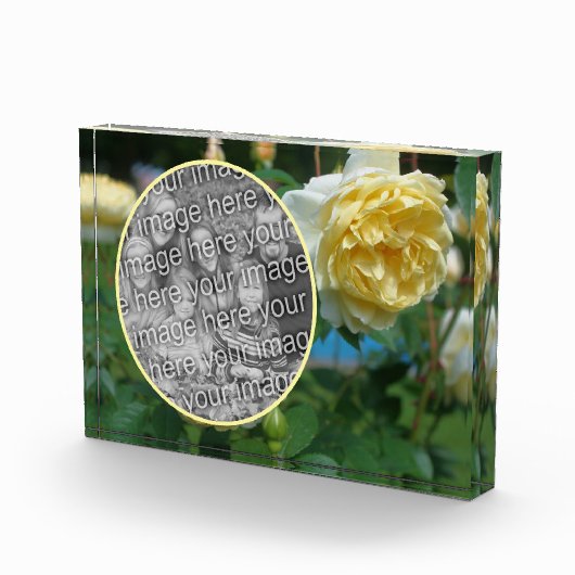 Yellow Rose Flower Creëer Uw Eigen Fotoblokken (Rechts)