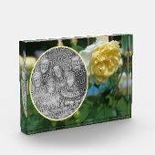 Yellow Rose Flower Creëer Uw Eigen Fotoblokken (Links)