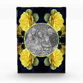 Yellow Rose Flower in Bloom Lijst Voeg toe aan je Fotoblokken (Voorkant)