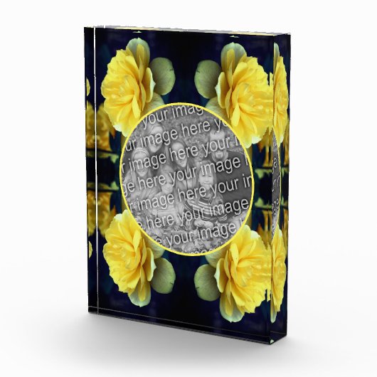 Yellow Rose Flower in Bloom Lijst Voeg toe aan je Fotoblokken (Rechts)