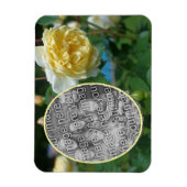 Yellow Rose Flower Lijst Creëer Uw eigen foto Magneet (Verticaal)