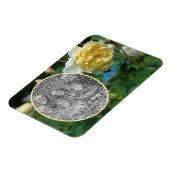 Yellow Rose Flower Lijst Creëer Uw eigen foto Magneet (Linkerzijde)