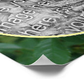 Yellow Rose Flower Lijst Creëer Uw eigen foto Poster (Hoek)