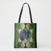 Yellow Rose Flower Lijst Creëer Uw eigen foto Tote Bag (Voorkant)