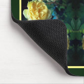 Yellow Rose Flower Pair Abstract gepersonaliseerd Muismat (Hoek)