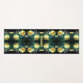 Yellow Rose Flower Pair Abstract gepersonaliseerd Yogamat (Voorkant (horizontaal))
