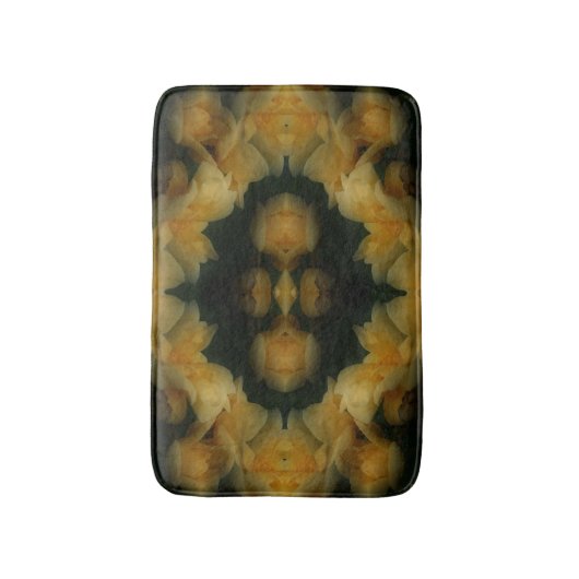 Yellow Rose Flowers Abstracte Natuur Badmat (Voorkant Verticaal)