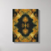 Yellow Rose Flowers Abstracte Natuur Canvas Afdruk (Voorkant)