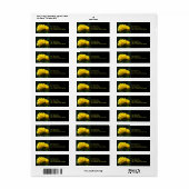 Yellow Rose Flowers Adresetiketten stickers (Full Sheet)
