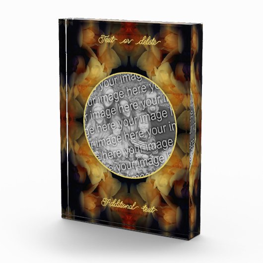 Yellow Rose Flowers Creëer Uw Eigen Fotoblokken (Rechts)