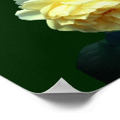 Yellow Rose Flowers Voeg Jouw tekst toe Poster (Hoek)