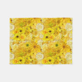 Yellow Rose Friendship Bouquet Gerbera Daisy Fleece Deken (Voorkant (Horizontaal))