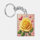 Yellow Rose Friendship Sleutelhanger (Voorkant Links)