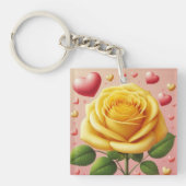 Yellow Rose Friendship Sleutelhanger (Voorkant)