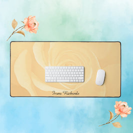 Yellow Rose gepersonaliseerd hedendaags Bureaumat