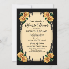 Yellow Rose Gothic repetitie diner geel Kaart