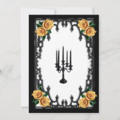 Yellow Rose Gothic repetitie diner wit Kaart (Achterkant)